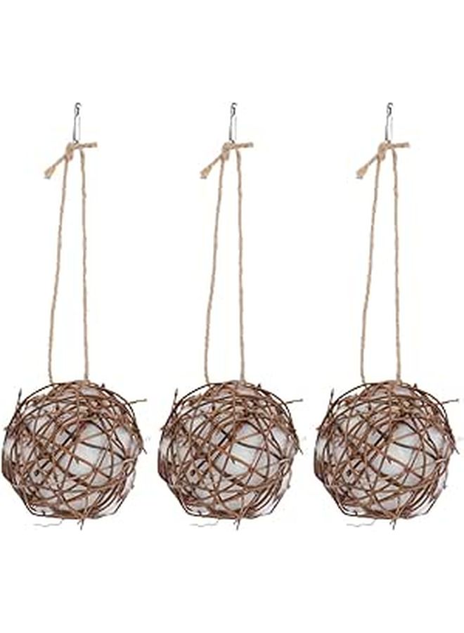 Light Brown Wild Bird Nesting Material 3 Pack Easy Installation Garden Decoration - Image 1
