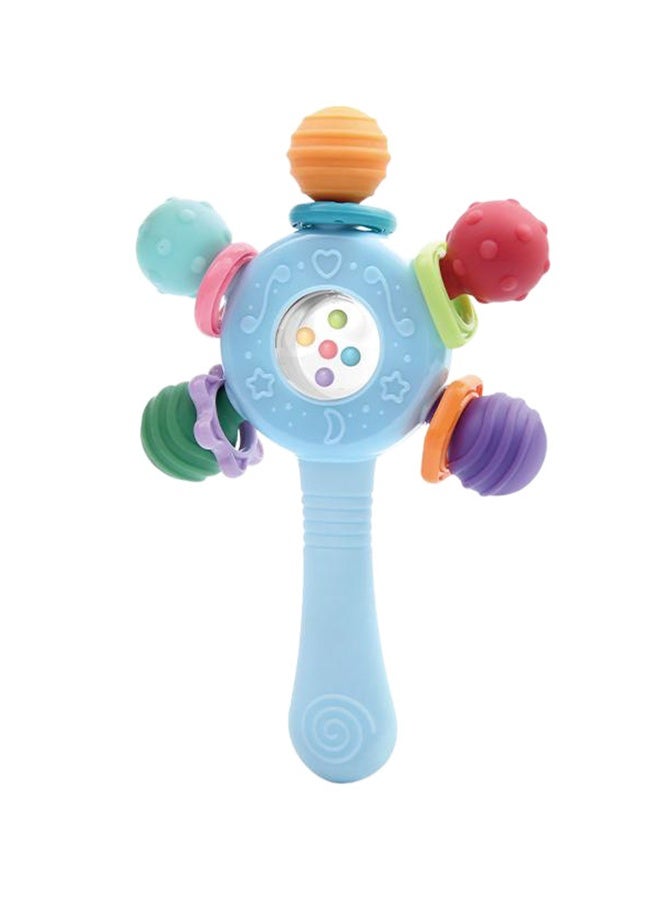 Baby Rattle Toys,Baby Teether Teething Toys for Babies 0- 12  Months,Baby Sensory Toy for 0-12 Months, Montessori Early Education Toy,Manhattan Ball Toy,Grasp Training Toy(Blue) - Image 1
