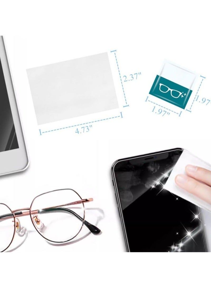 كابتن تيك 100 Pack Lens Cleaning Wipes, Glasses Wipes, Pre-Moistened Lens Wipes for Eyeglasses Individually Wrapped, Screen Wipes - Image 4