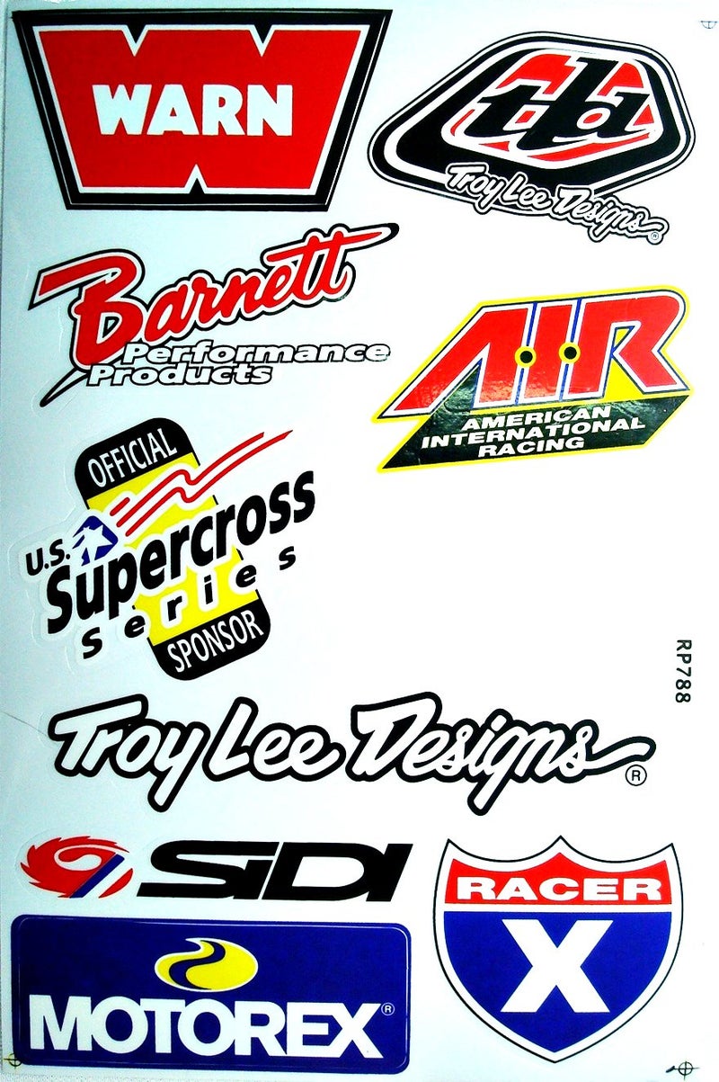 FIEIJ Dirt Bike Motorcycles Supercross Motocross ATV Lot 6 vinyl decals stickers D6015 - Image 2