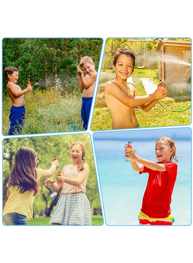 إكسفور عبوة من 12 لعبة طفاية حريق صغيرة، مسدس رش مياه للأطفال والمراهقين والبالغين، ألعاب صيفية خارجية، هدايا حفلات أعياد الميلاد وحمام السباحة (4.2 بوصة) - Image 5