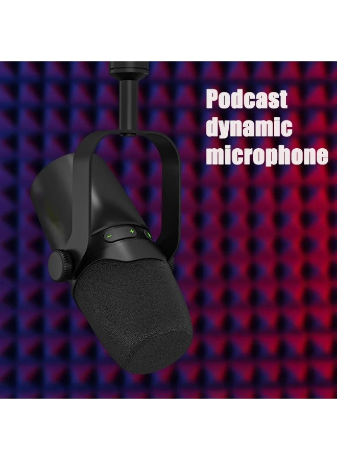 ميكروفون ديناميكي احترافي ZFSZ ثنائي الوضع XLR/USB للاستوديو والبودكاست والألعاب والبث المباشر - Image 2