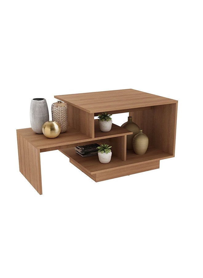 DANUBE HOME Vior Coffee Table Multifunctional Living Room Table Space Saving Center Table Modern Design Furniture For Home L 100x60x52 Cm Brown  - Image 3