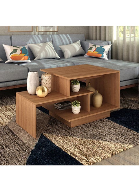 Vior Coffee Table Multifunctional Living Room Table Space Saving Center Table Modern Design Furniture For Home L 100x60x52 Cm Brown