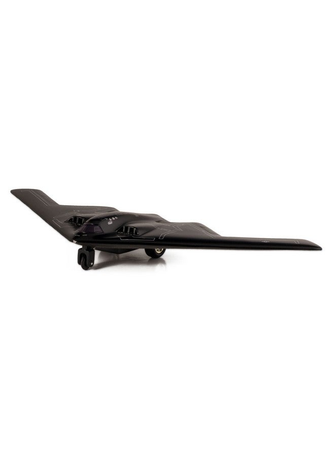 Playmaker Toys 🛦 United States Air Force B-2 Stealth Bomber Jet, 10inch Wide Die Cast Metal Model Toy w/ Pullback Action - Image 3