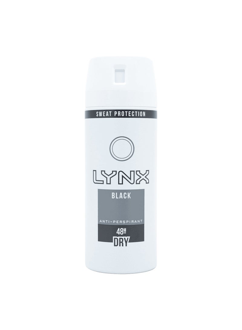 Lynx Black 72 Hour Anti-Perspirant Deodorant Spray, 150ml - Image 1