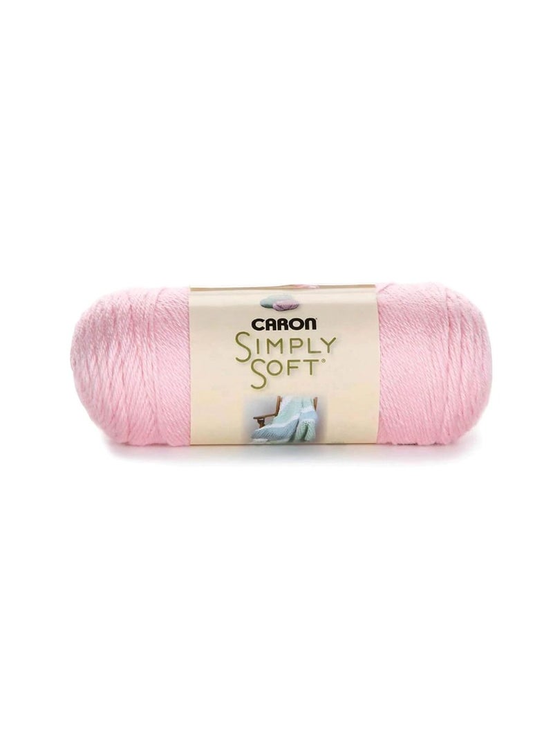 Caron Simply Soft Solids Yarn Soft Pink - Image 2