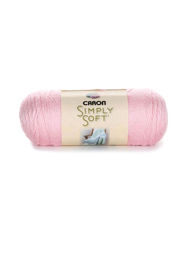 Caron Simply Soft Solids Yarn Soft Pink - Image 1