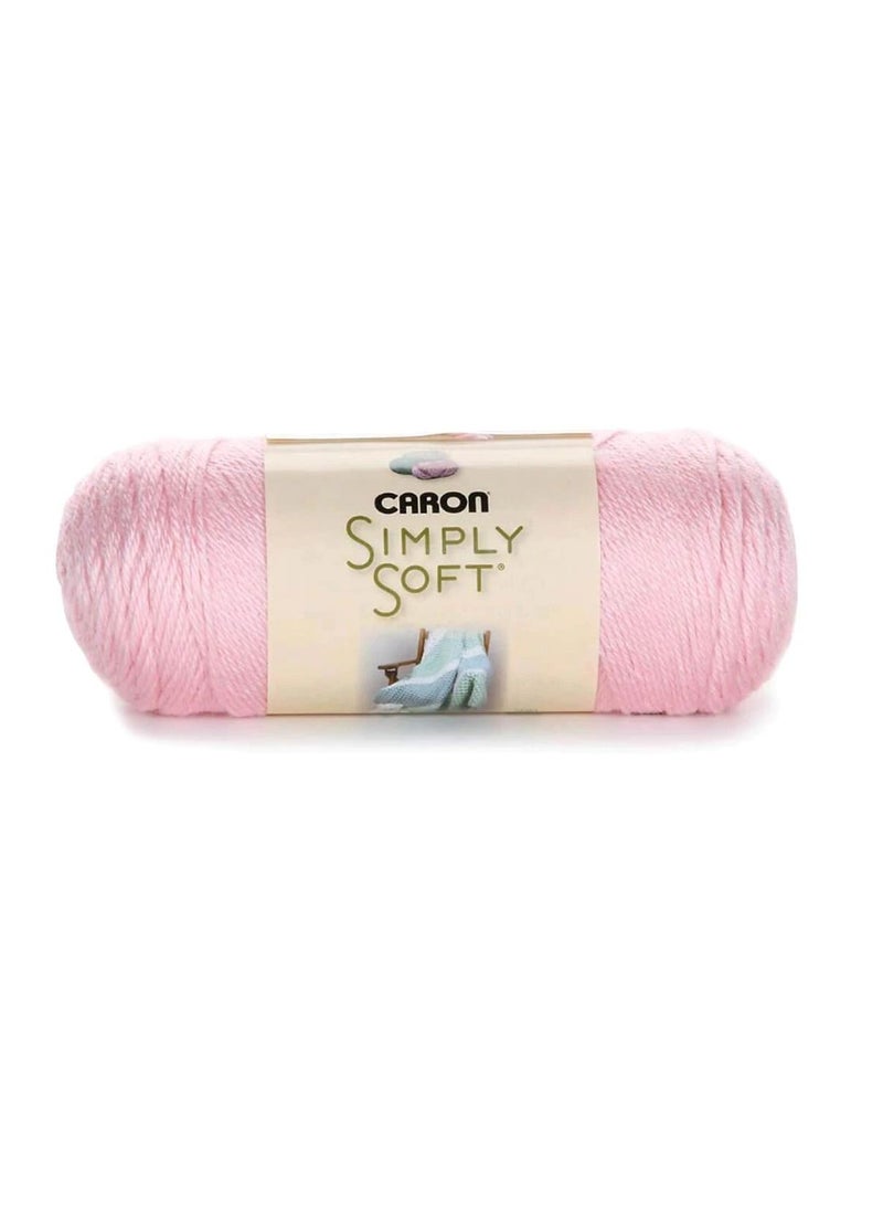 Caron Simply Soft Solids Yarn Soft Pink - Image 3