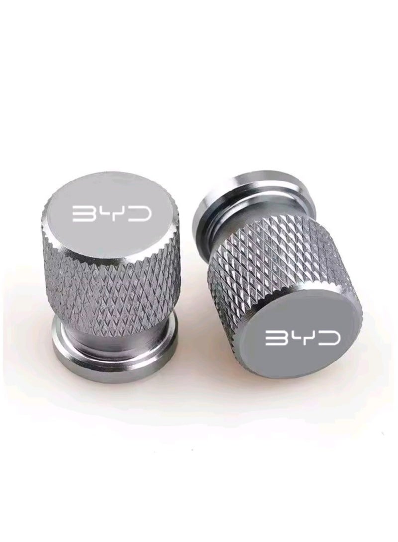 أغطية صمامات هواء إطارات السيارات (4 قطع) - ملحقات خارجية لسيارات BYD QIN Plus، وATTO 8، وSealion 5، وSong، وSeal 6 Plus، وجميع الموديلات الأخرى - Image 2