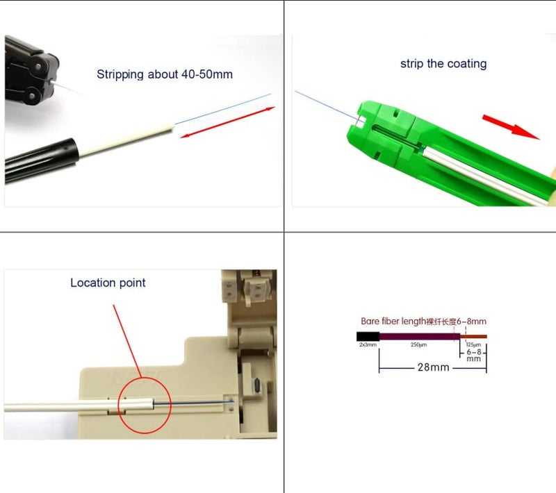 LEITE 20pcs SC APC Fiber Optic Quick Connector with Matched Tools Fiber Reusable Connectors Single Mode SM 9/125 Mechanical Fast Connectors Adapter for FTTH CATV Network Instrument - Image 5