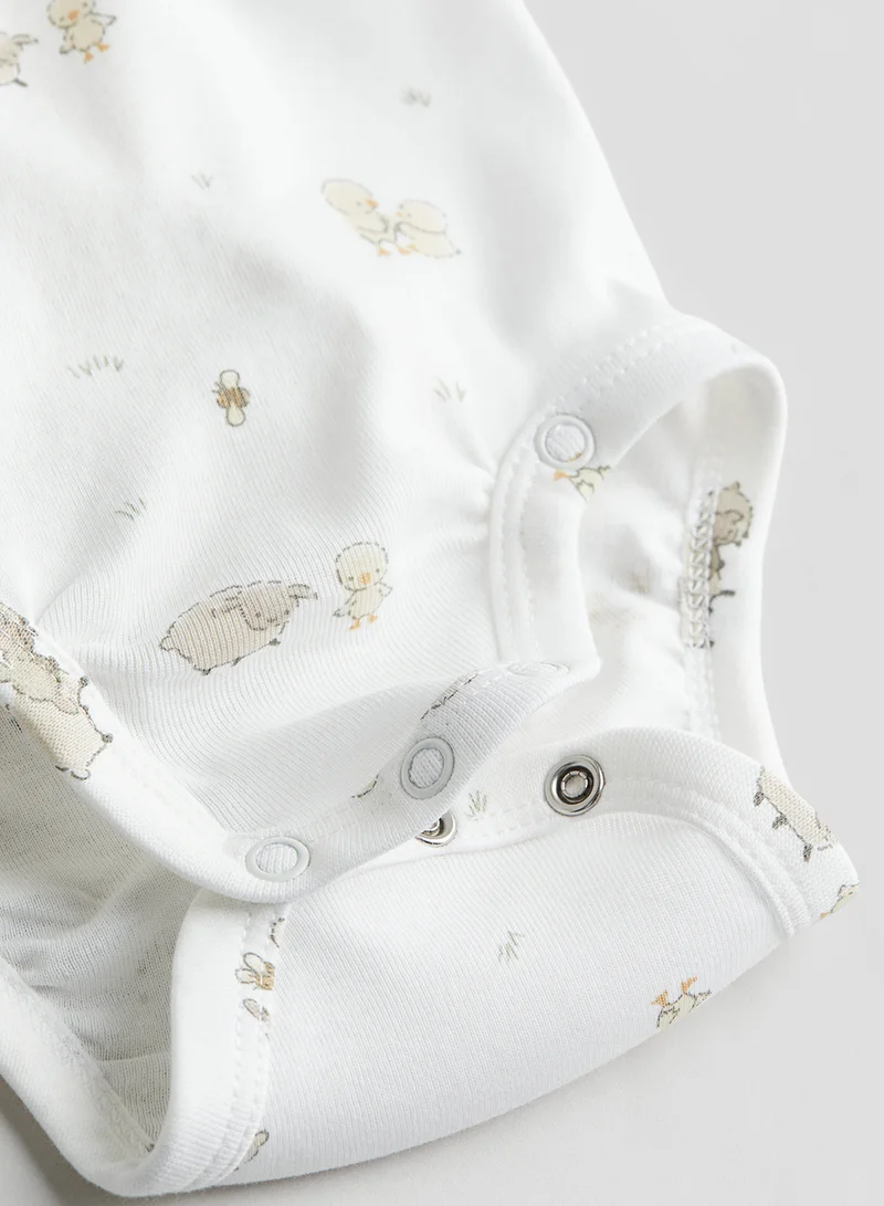 اتش اند ام Kids 3 Pack Printed Bodysuit
