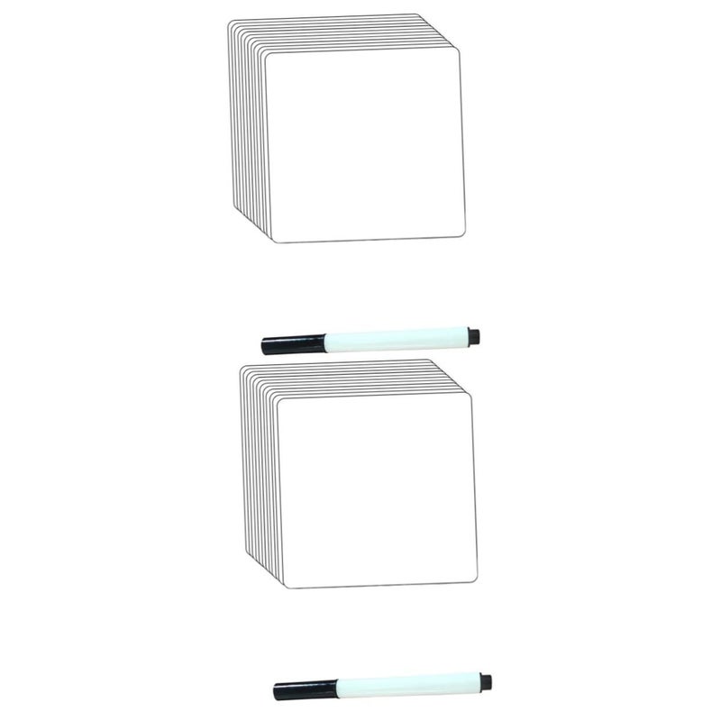 STOBOK Removable Dry Erase Whiteboard Stickers 24pcs for Classroom Home - Image 1