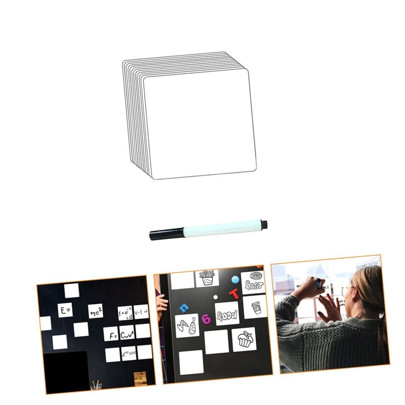 STOBOK Removable Dry Erase Whiteboard Stickers 24pcs for Classroom Home - Image 3