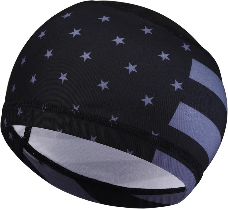 vidsel Skull Cap Helmet Liner Hard Hat Liner Running Beanie Head Wrap Bicycle Football Sweat Wicking Cycling Caps for Men Women - Image 1