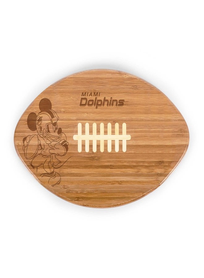 PICNIC TIME Miami Dolphins NFL Disney Touchdown! Football Cutting Board & Serving Tray - Image 1