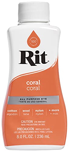 Rit 88660 All-Purpose Liquid Dye, Coral - Image 1