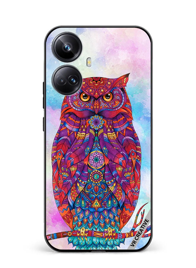 VR CREATIVE Protective Case Cover For Realme 10 Pro Plus Elegant Artistic Owl Design Multicolour - Image 1