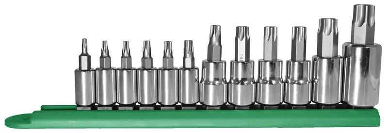 Mayhew Tools 16013 Torx Socket Bit Set Chrome Plated 12Piece