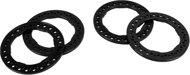 فيجبي حلقات قفل الخرز من الألومنيوم من RiToEasysports RC لـ Axial SCX10 90046، حافة عجلة مقاس 1.9 بوصة، قطر خارجي 2 بوصة، عبوة من 4 قطع مع 96 برغيًا - Image 1