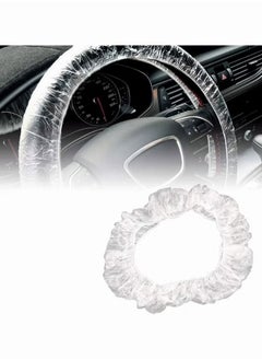 Disposable Steering Wheel Covers,  100 Pcs Plastic Elastic Pull Handle Steering Wheel Protective Covers for Car Vehicles (White) - pzsku/ZAFADA298A05D496D9A33Z/45/_/1712025485/912b23eb-c83f-4b7d-b696-a0670c2eb024