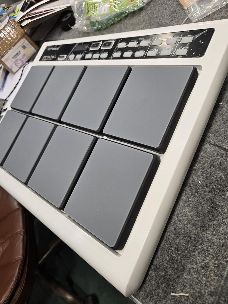 RHYTHM PRO Self Adhesive Silicon Rubber Patchment Set Of 8 Pcs For Roland Octapad SPD20Pro. Super look & Bounce, Ultimate Premium Quality Silicon, Protect Your Octapad From Hard Hitting (Gray Colour) - Image 2