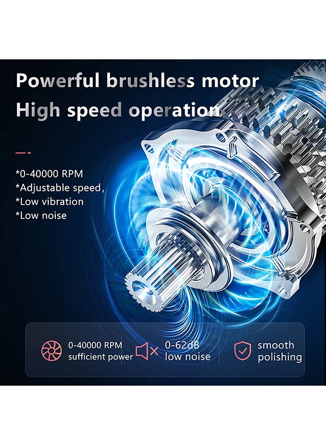 brunson Professional Nail Drill Machine 902 Brushles 40000Rpm  - Image 4