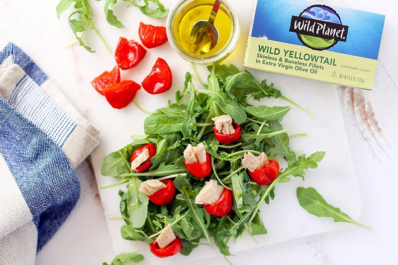 Wild Planet Wild Yellowtail Fillets in Organic Extra Virgin Olive Oil, Skinless & Boneless, Tinned Fish, Sustainably Wild-Caught, Non-GMO, Kosher, Gluten Free, Keto and Paleo, 4.4 Ounce Single Unit - Image 4