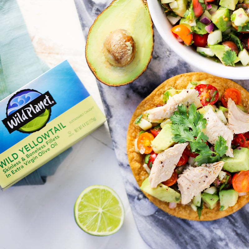 Wild Planet Wild Yellowtail Fillets in Organic Extra Virgin Olive Oil, Skinless & Boneless, Tinned Fish, Sustainably Wild-Caught, Non-GMO, Kosher, Gluten Free, Keto and Paleo, 4.4 Ounce Single Unit - Image 5