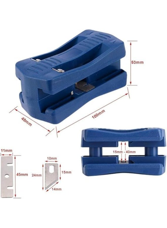 Double-Sided PVC Furniture Edge Band Scraper, PVC Edge Band Cutter, Tool for Trimming and Removing Excess Edge Banding After Installation, for Finishing Wood, Melamine and Cabinets (Double-Sided Edge Band Scraper) - Image 2