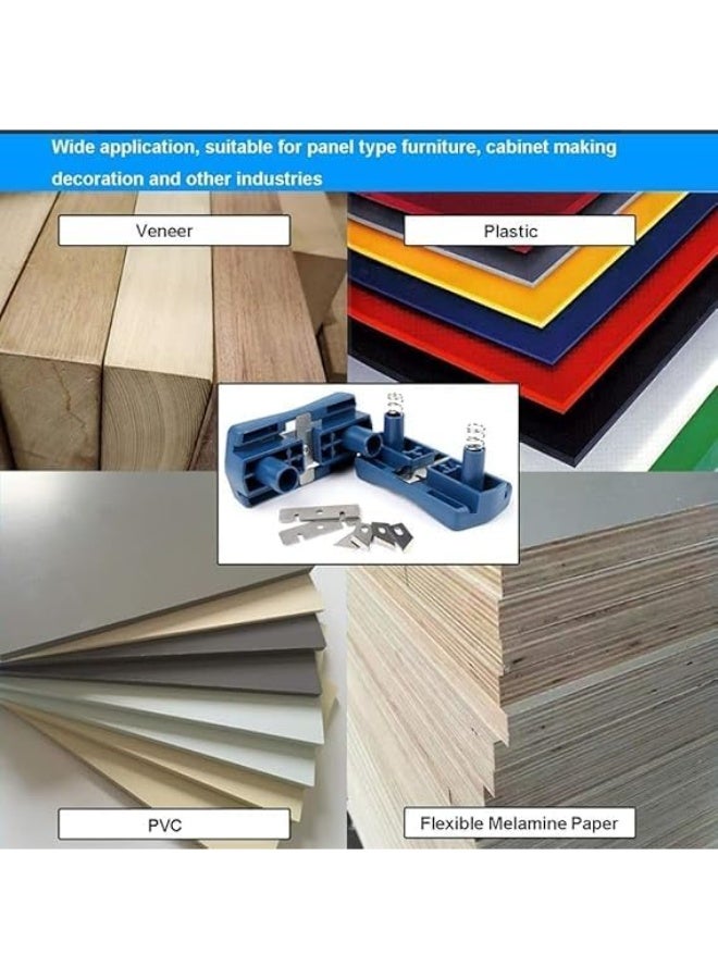 Double-Sided PVC Furniture Edge Band Scraper, PVC Edge Band Cutter, Tool for Trimming and Removing Excess Edge Banding After Installation, for Finishing Wood, Melamine and Cabinets (Double-Sided Edge Band Scraper) - Image 4