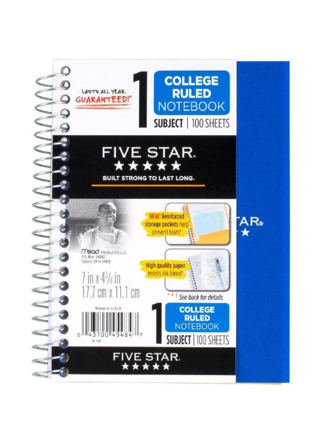 Five Star Notebook 5 X 7 in 200 Pages (100 Sheets)