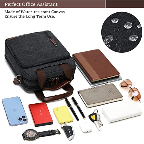 mygreen Mens Crossbody Bag, Man Purse Side Bag over the Shoulder Bag for Men Women Small Canvas Messenger Bag for Phone Passport Coffee - Image 4