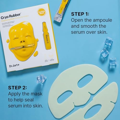 Dr. Jart Dr.Jart+ Cryo Rubber Brightening Korean Face Mask with Niacinamide| Korean Skin Care | Travel Size, 1 Pack - Image 3