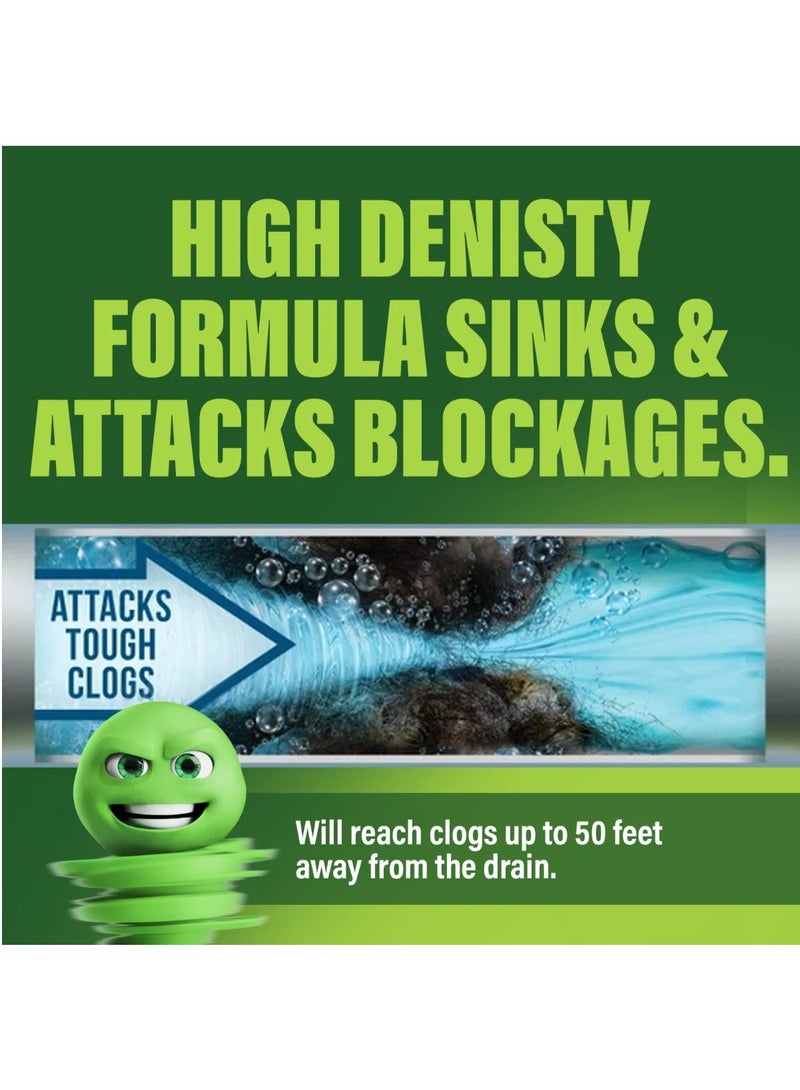 Green Gobbler Main Line Opener 1 Gallon Liquid Drain Cleaner | Powerful Sewer & Pipe Clog Remover for Toilets, Kitchen & Bathroom | Dissolves Grease, Hair & Waste | Septic Safe Formula - Image 4