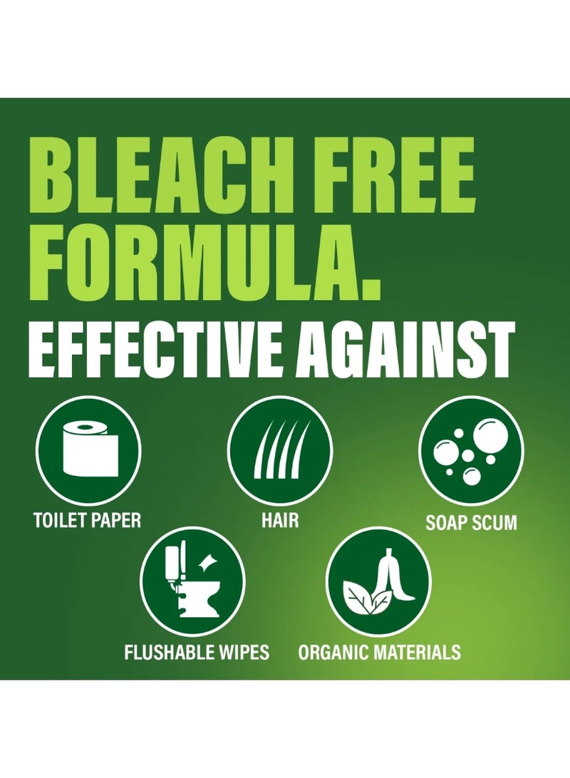 Green Gobbler Main Line Opener 1 Gallon Liquid Drain Cleaner | Powerful Sewer & Pipe Clog Remover for Toilets, Kitchen & Bathroom | Dissolves Grease, Hair & Waste | Septic Safe Formula - Image 5