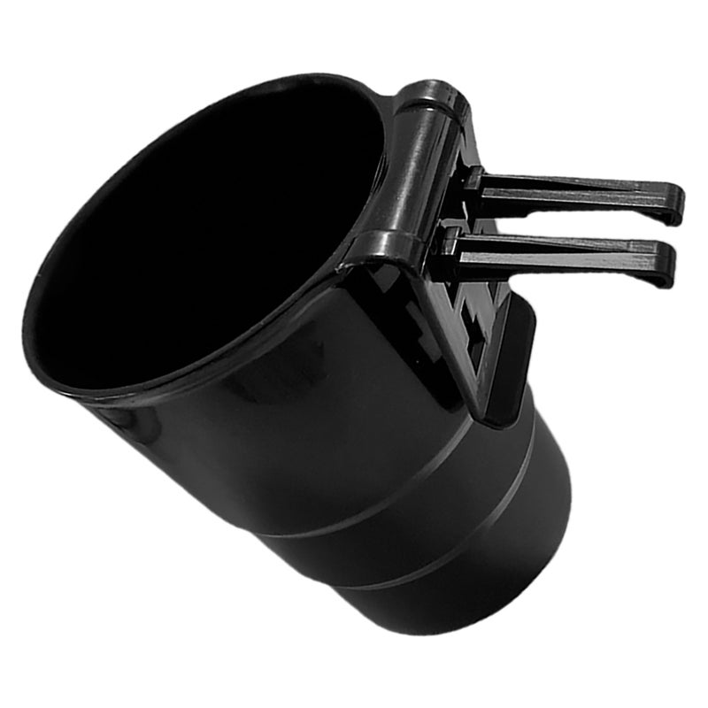 Multi Functional Car Cup Holder Portable Car Water Bottle Holder Convenient Car Vent Hook for Drinks Essential Car Accessories for Road Trips Black - Image 1