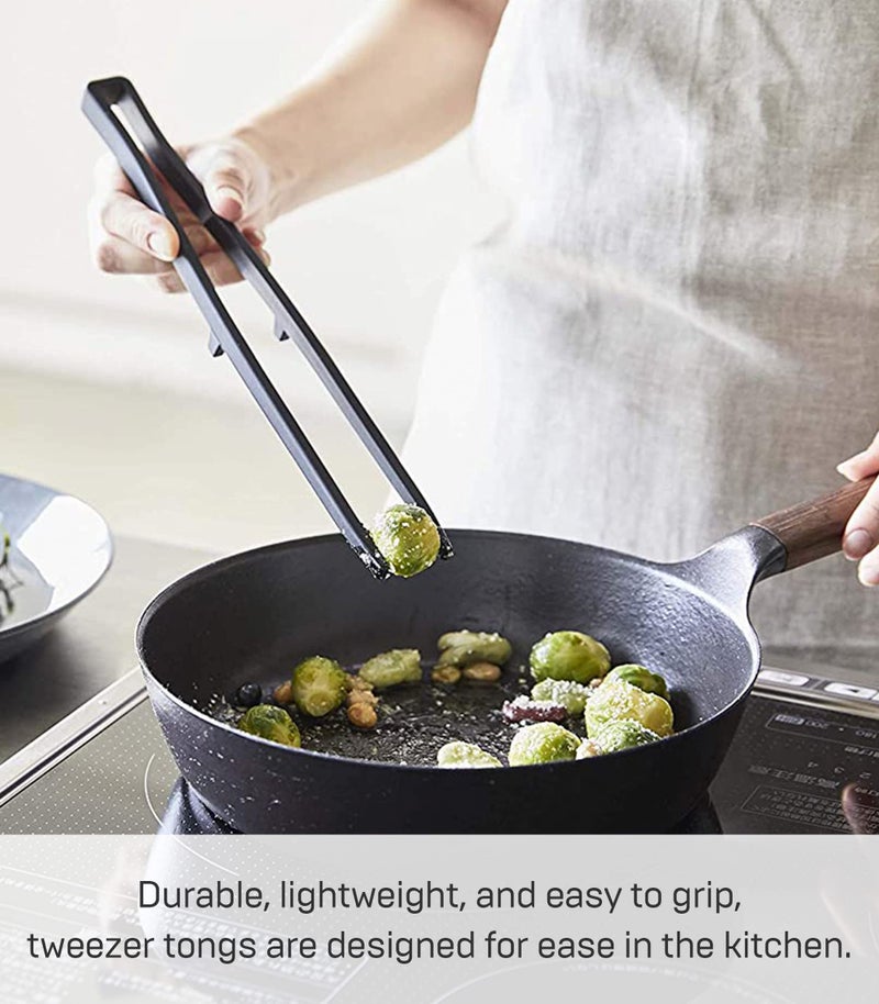 Yamazaki Yamazaki Home Silicone Kitchen Tongs, Silicone, No Assembly Req., Black  - Image 2
