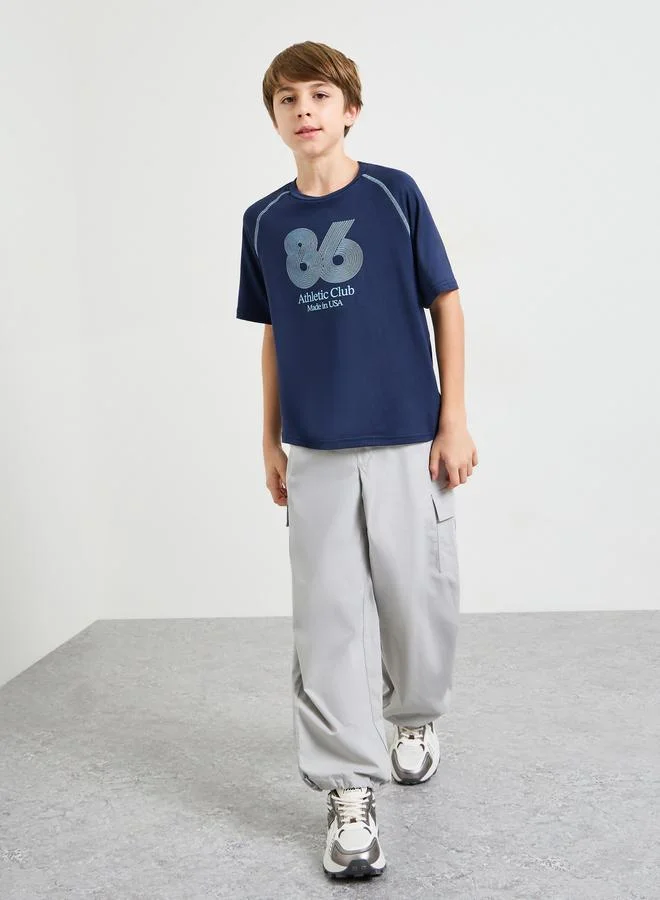 Styli Teen Boys Sports Jersey T-Shirt with Raglan Sleeve