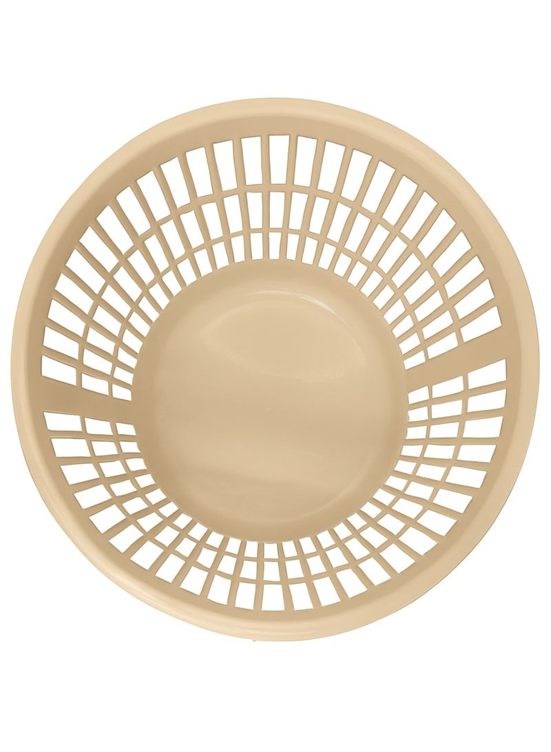 Master Gold Plastic Vented Trash Can - Round 25.5cm Diameter 23cm Height | Ideal for Offices, Bathrooms, Kitchens | Trash Can | Lightweight and Easy to Clean (Beige)  - Image 3