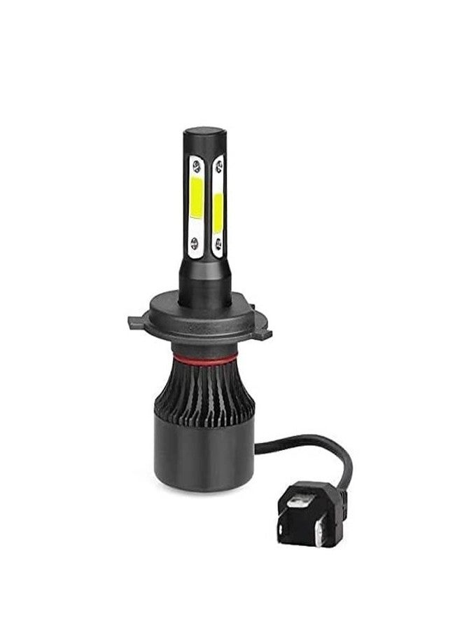 A2D 182 12V 36W 3-Side Led Full Cobe H4 Hs1 Ultra Bright Bike Headlight Bulb Replacement Kit 6000K High-Low Beam-White compatible with Yamaha Ybx 125 - Image 1
