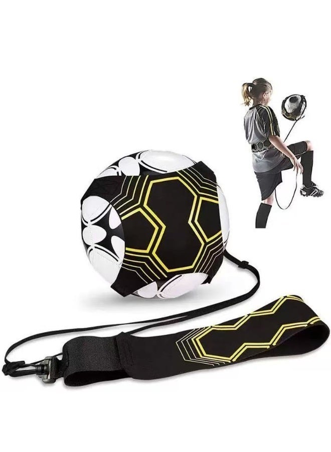 MAICCA Football Kick Trainer with Adjustable Training Belt, Hands-Free Solo Soccer Trainer Equipment for Kids Adults - Image 1