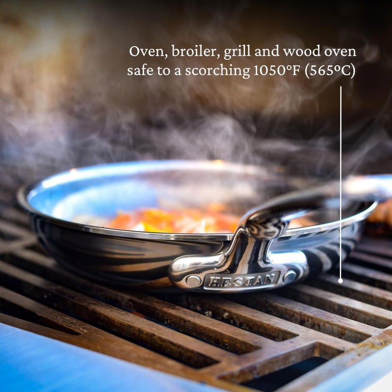 Hestan - NanoBond Collection - Titanium Stainless Steel 8.5-Inch Frying Pan - Toxin, PFAS, & Chemical Free Clean Cookware, Induction Cooktop Compatible - Image 5