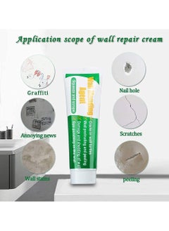 Meishida Wall Mending Agent Wall Repair Paste Kit: Drywall Repair Putty, Safe Wall Repairing Ointment，Wall Crack Repair Cream with Scraper, for Wall Wood Plaster Surface Repair, Easy to Fill (100g x2 Sets)  - Image 5