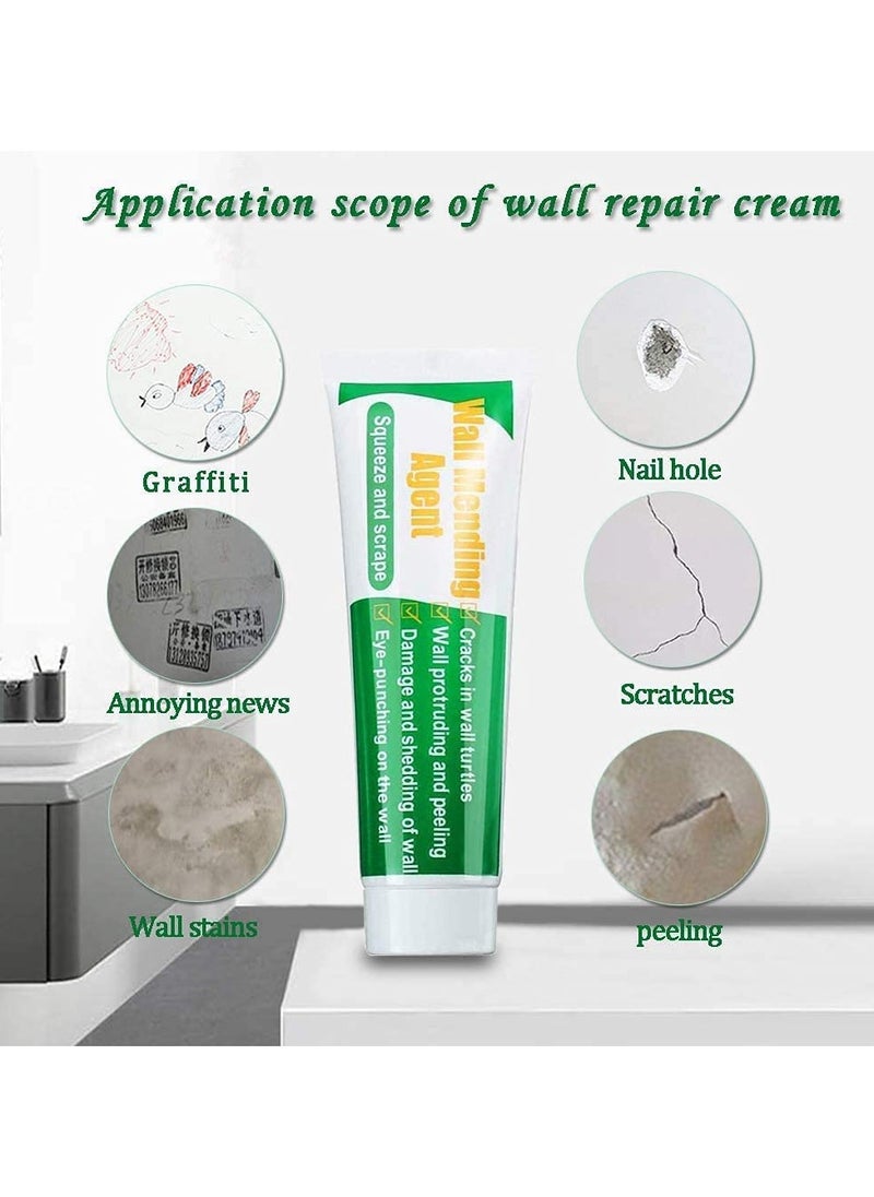 Meishida Wall Mending Agent Wall Repair Paste Kit: Drywall Repair Putty, Safe Wall Repairing Ointment，Wall Crack Repair Cream with Scraper, for Wall Wood Plaster Surface Repair, Easy to Fill (100g x2 Sets)  - Image 5