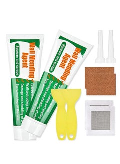 Meishida Wall Mending Agent Wall Repair Paste Kit: Drywall Repair Putty, Safe Wall Repairing Ointment，Wall Crack Repair Cream with Scraper, for Wall Wood Plaster Surface Repair, Easy to Fill (100g x2 Sets)  - Image 1