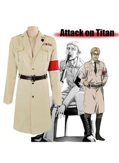 Generic Anime Attack on Titan Reiner Braun Military Uniform Suits Attack on Titan Coat Robes Cosplay Costume Costume  - Image 1