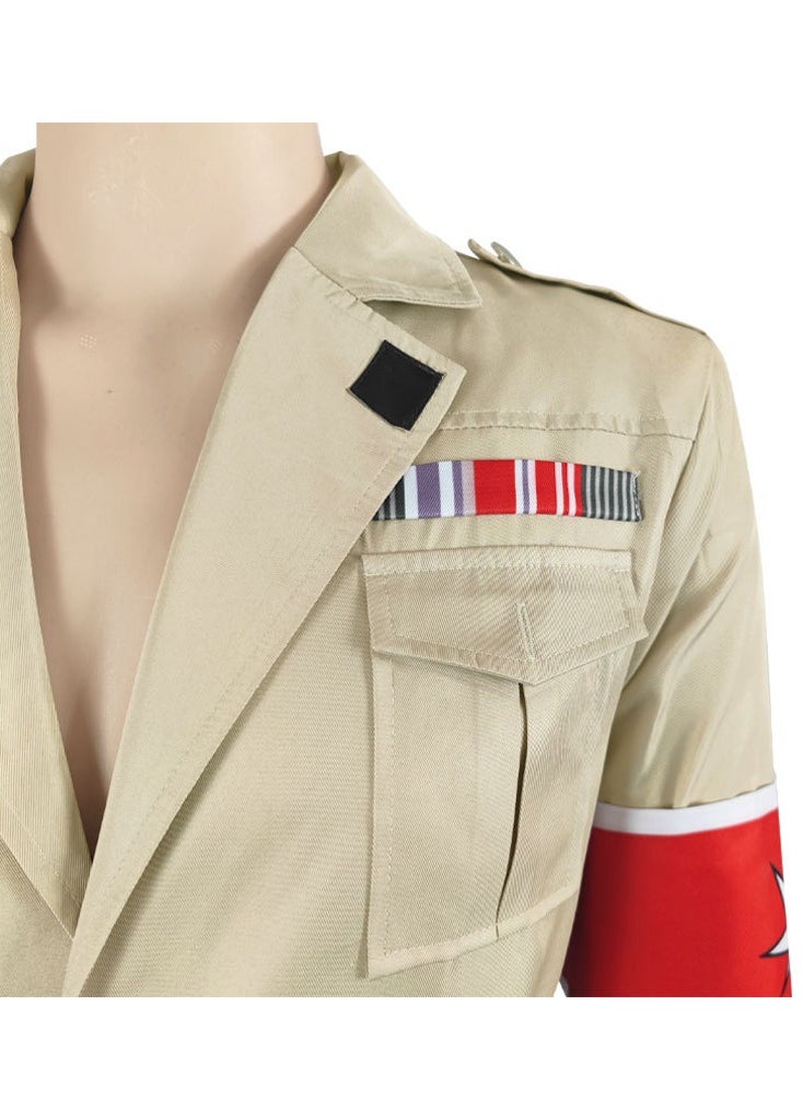 Anime Attack on Titan Reiner Braun Military Uniform Suits Attack on Titan Coat Robes Cosplay Costume Costume  - Image 5