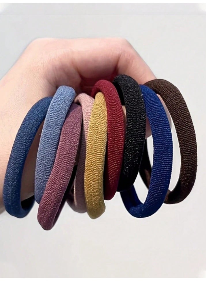 20 Pcs Assorted Color Elastic Hair Ties – High Stretch Everyday Hair Bands