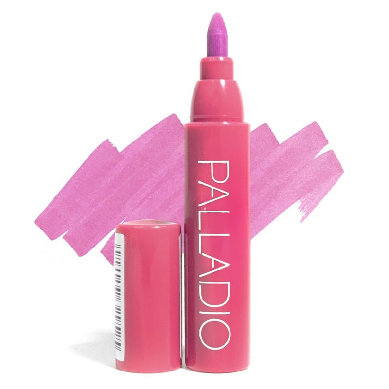 Palladio Lip Stain Hydrating and Waterproof Formula Matte Color Look Longlasting All Day Wear Lip Color Smudge Proof Natural Finish Precise Chisel Tip Marker Orchid